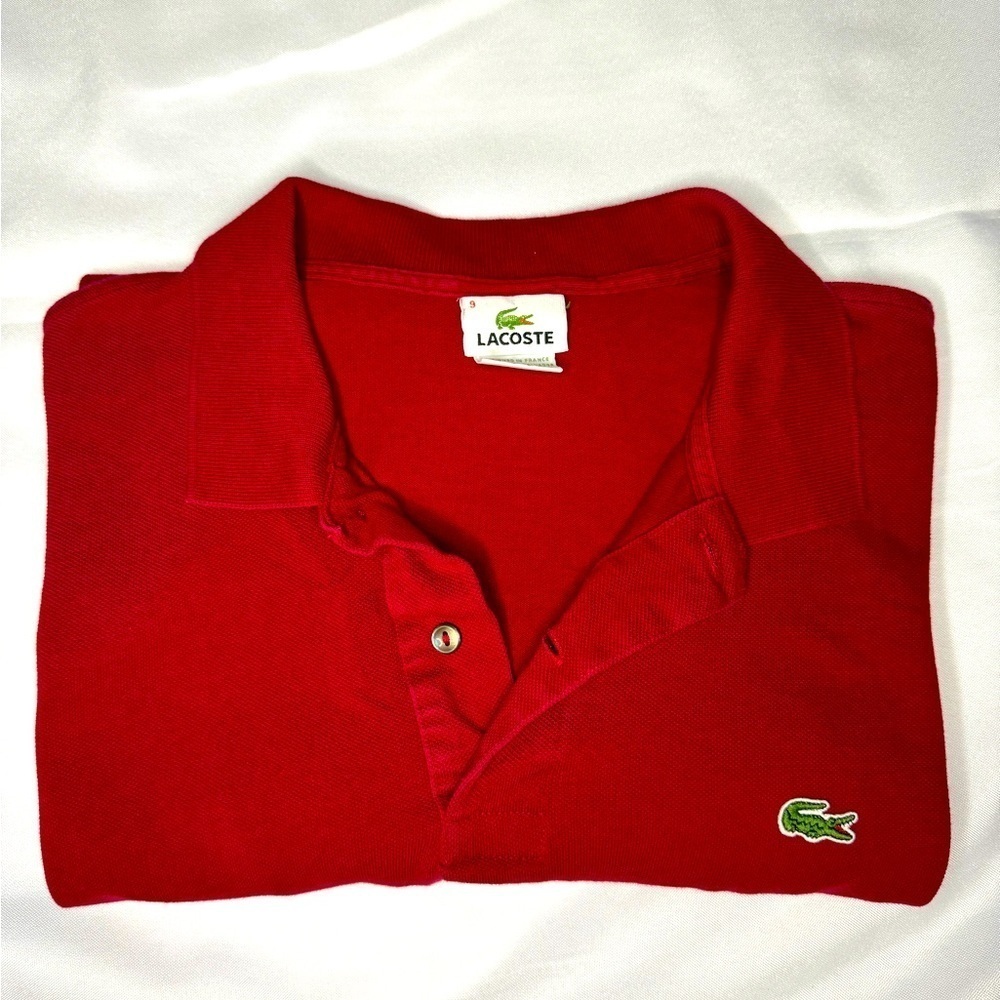 MEN'S LACOSTE RED - CLASSIC FIT POLO 2XL PERFECT CONDITION